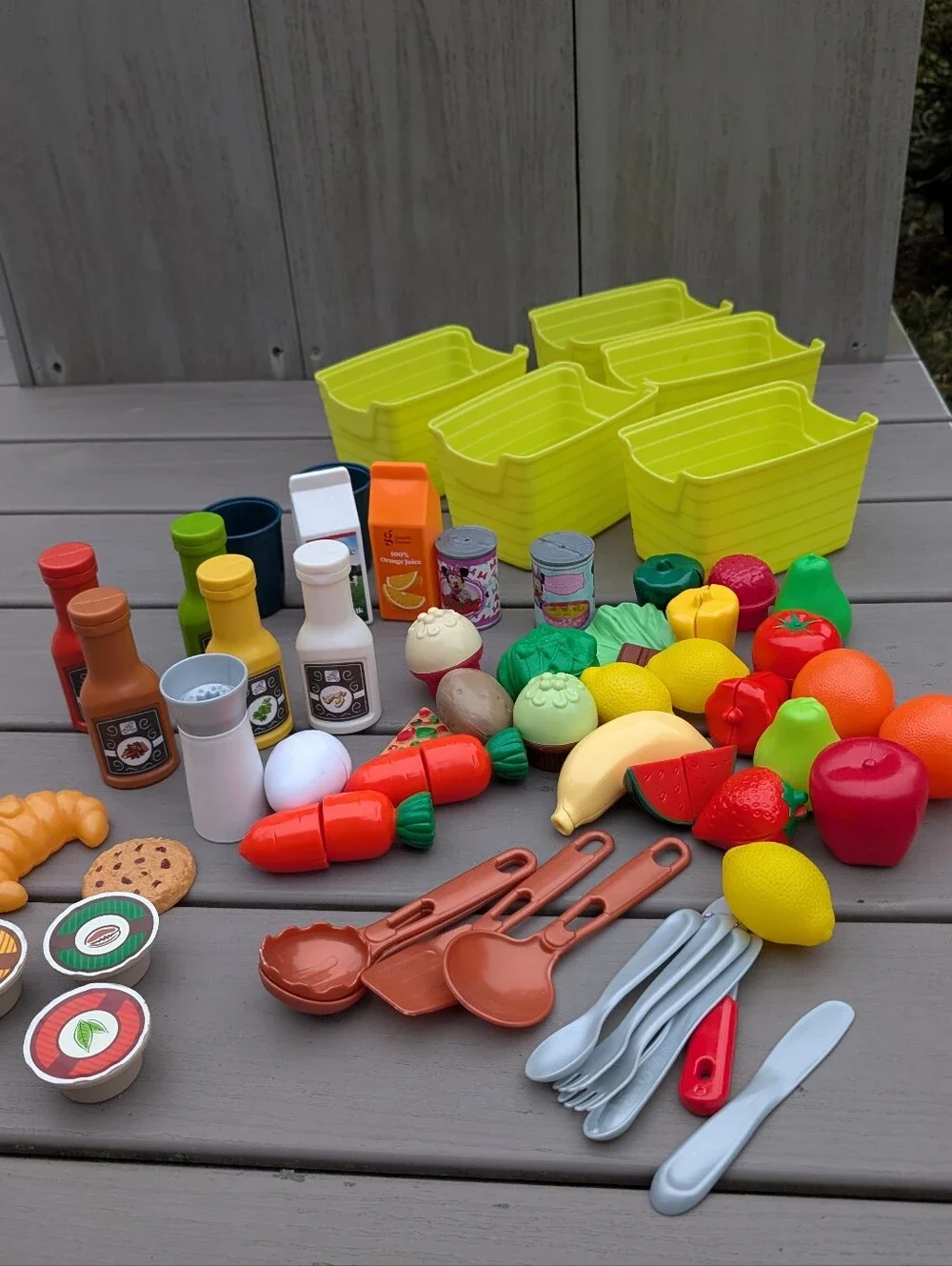 Target Red Mini Toy Shopping Cart With Play Food Groceries